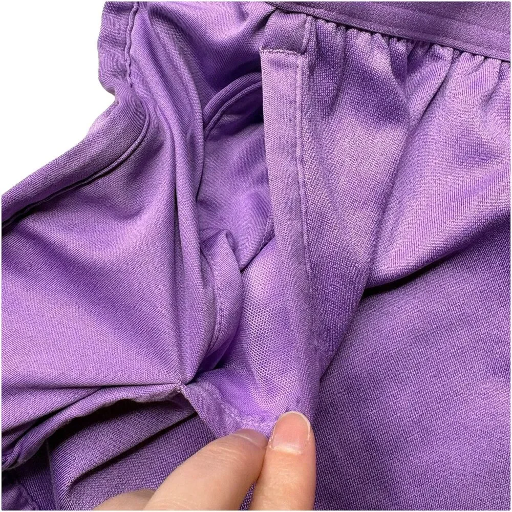 New Balance Athletic Shorts Purple Running Training Outdoor Stretch Womens Large